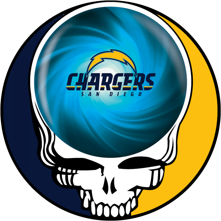 San Diego Chargers skull logo DIY iron on transfer (heat transfer)